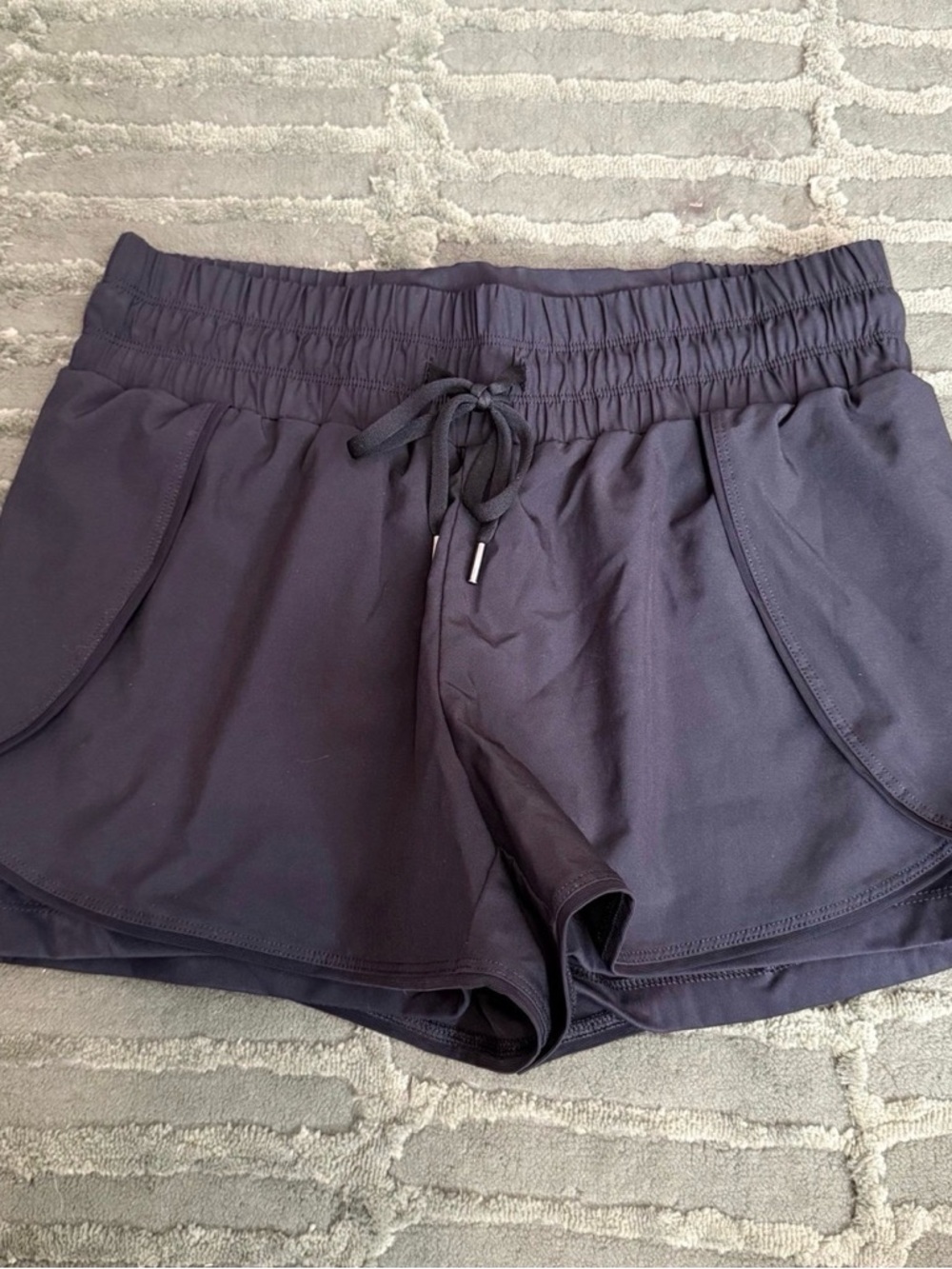 Women’s Black Athletic Drawstring Shorts